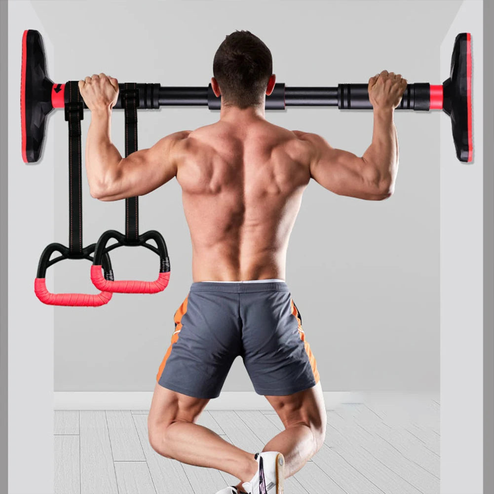 Wall mounted single pole home fitness equipment with pull up bracket